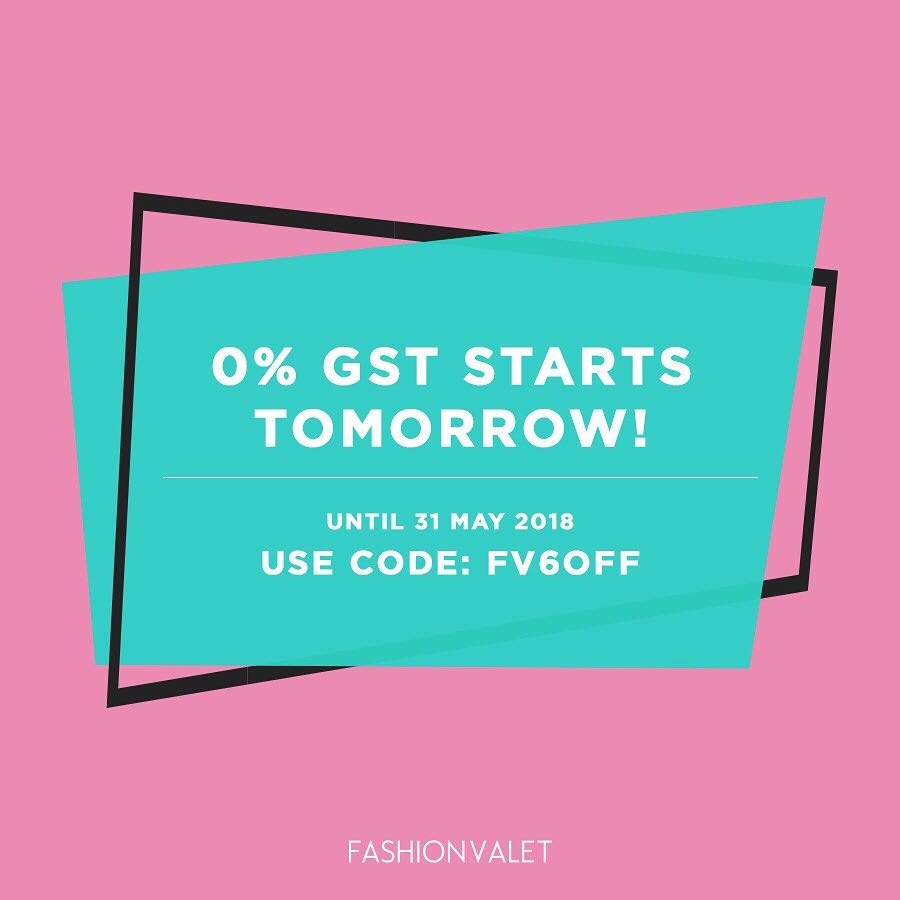 Fashion Valet Valid till 31 May.